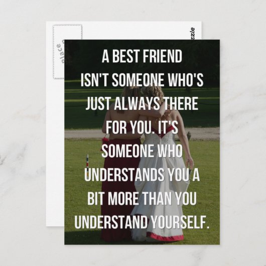 友達最高の引用文 ポストカード (正面/裏面)