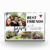 友達最高の永久名前をカスタムするコラージュ フォトブロック (正面)