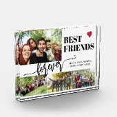 友達最高の永久名前をカスタムするコラージュ フォトブロック (左)