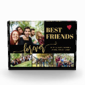 友達最高の永久名前をカスタムするコラージュ フォトブロック (正面)