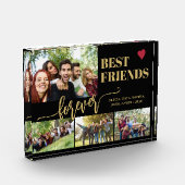 友達最高の永久名前をカスタムするコラージュ フォトブロック (左)