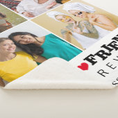 友達最高の永遠にかわいい4枚の写真コラージュ シェルパブランケット (3/4)