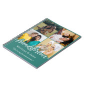 友達最高の永遠にかわいい4枚コラージュティール（緑がかった色） ノートブック (左側)