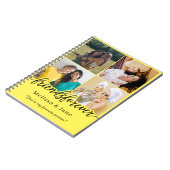 友達最高の永遠にかわいい4枚コラージュ黄色 ノートブック (左側)