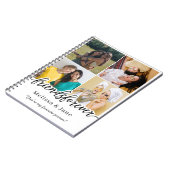 友達最高の永遠にかわいい4枚コラージュ黒 ノートブック (左側)