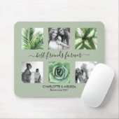 友達最高の永遠にセージ緑6フォトコラージュ マウスパッド (マウス)