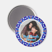 友達最高の永遠のクリスマス写真ギフト マグネット (正面/裏面)