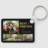 友達最高の永遠の写真カスタムコラージュ名 キーホルダー (正面)