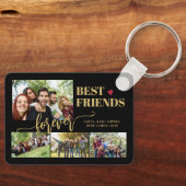 友達最高の永遠の写真カスタムコラージュ名 キーホルダー (正面)