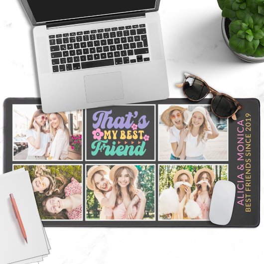 友達最高の永遠5写真レトロ デスクマット