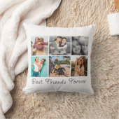 友達最高の永遠6写真白書き文字 クッション (ブランケット)