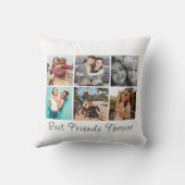 友達最高の永遠6写真白書き文字 クッション (裏面)