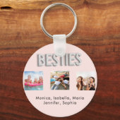 友達最高の永遠BFFフォトバラ金ゴールド銀 キーホルダー (裏面)