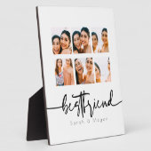 友達最高のbestie 6フォトコラージギフト フォトプラーク (側面)