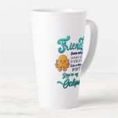 友達来と海の波のように行く カフェラテマグ (右アングル)