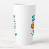 友達来と海の波のように行く カフェラテマグ (正面)