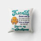 友達来と海の波のように行く クッション (裏面)