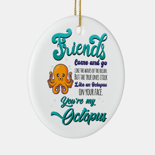 友達来と海の波のように行く セラミックオーナメント (右)