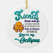 友達来と海の波のように行く セラミックオーナメント (正面)