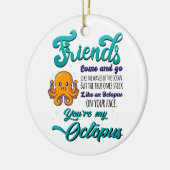 友達来と海の波のように行く セラミックオーナメント (左)