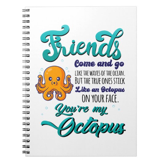 友達来と海の波のように行く ノートブック (正面)