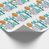 友達来と海の波のように行く ラッピングペーパー (角)