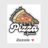 友達来と行くが、ピザは永遠におもしろい シール (シート)