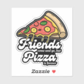 友達来と行くが、ピザは永遠におもしろい シール (シート)
