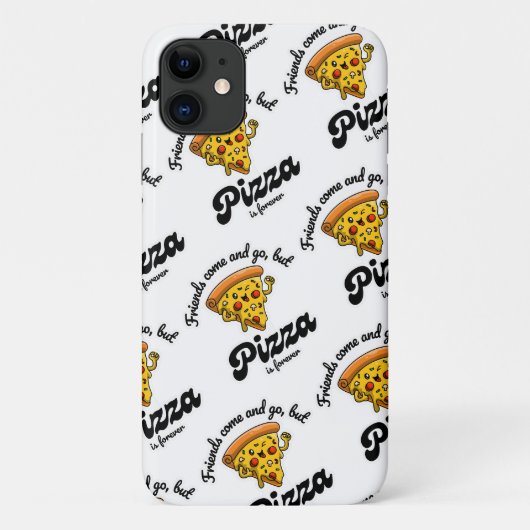 友達来と行くが、ピザは永遠におもしろい Case-Mate iPhoneケース (裏面)