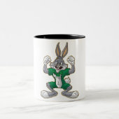 友達独身のや家族への写真贈り物 ツートーンマグカップ (中央)