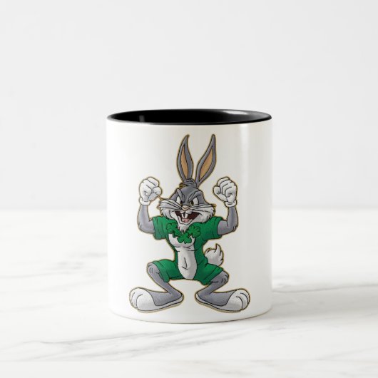 友達独身のや家族への写真贈り物 ツートーンマグカップ (中央)