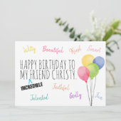 友達誕生日信じられないわ!カード カード (スタンド正面)