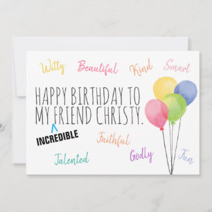 友達誕生日信じられないわ!カード カード