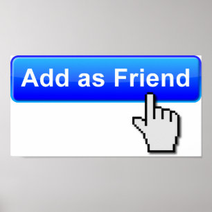 友達追加の面白いポスター ポスター