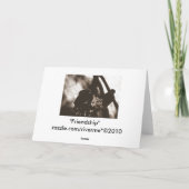 友達遊のチェッ中国のス/友情 カード (裏面)