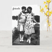 友達 カード (黄色い花)