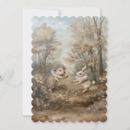 友達 - フラット インビテーション サイズ: 12.7 cm x 17.8 cm