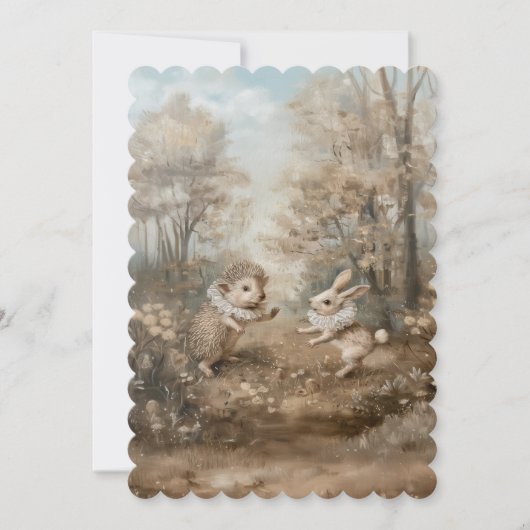 友達 - フラット インビテーション サイズ: 12.7 cm x 17.8 cm (正面)