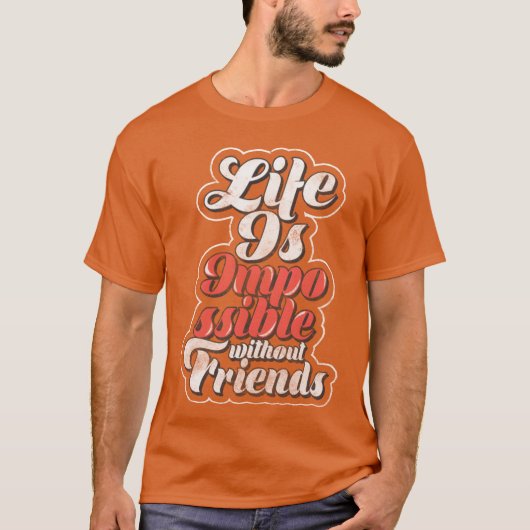友達 愛 家族 少年 Tシャツ (正面)