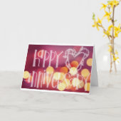 友達/理想のカップルに贈る記念日メッセージ カード (黄色い花)