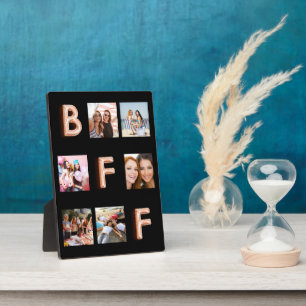 友達 黒 ローズゴールド フォト コラージュ BFF フォトプラーク