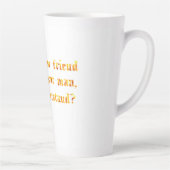 友離れ人には付き合うな カフェラテマグ (右)