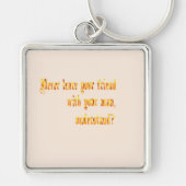 友離れ人には付き合うな キーホルダー (正面)