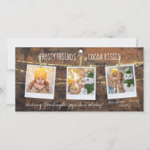 友霜の降りただちとココアキス雪だるま3 – フォトカード