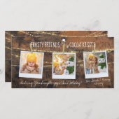 友霜の降りただちとココアキス雪だるま3 – フォトカード (正面/裏面)