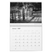 友2018の白黒の写真のカレンダー カレンダー (1月 2027)
