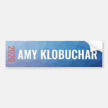 友Klobuchar 2020青い幾何学的