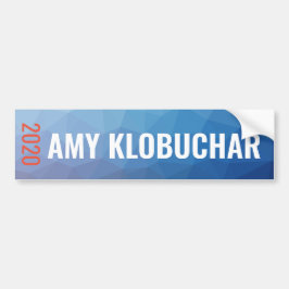 友Klobuchar 2020青い幾何学的 バンパーステッカー