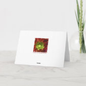 友Vangsgardによる赤いおよび緑のSucculent カード (裏面)