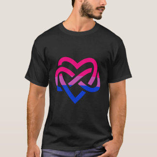 双多色性血栓バイアル国旗のポリアモリー Tシャツ